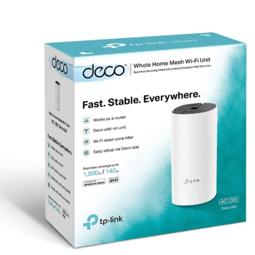 TP-Link Deco M4 (1-pack) AC1200 Whole Home Mesh Wi-Fi System.  Additional Unit For Existing Deco M4 Mesh