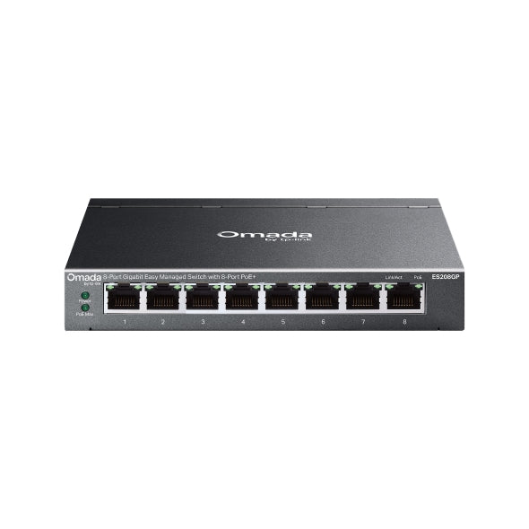 TP-Link ES208GP  Omada 8-Port Gigabit Easy Managed Switch with 8-Port PoE+