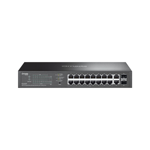 TP-Link ES220GP Omada 20-Port Gigabit Easy Managed Switch with 16-Port PoE+