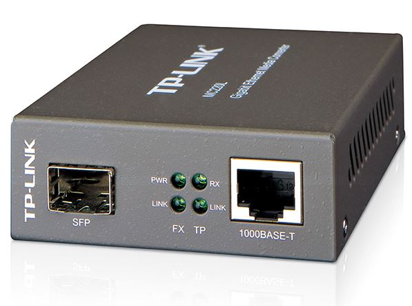 TP-Link MC220L Gigabit Single  Multi-Mode SFP Media Converter - IEEE 802.3ab/802.3z, 0.55km Multi-mode, 10km Single-Mode