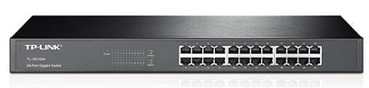 TP-Link TL-SG1024 24-Port Gigabit 19" Rackmountable Unmanaged Switch energy-efficient Supports MAC Plug  play 48Gbps Switching Capacity