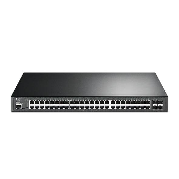 TP-Link TL-SG3452XP JetStream 48-Port Gigabit and 4-Port 10GE SFP+ L2+ Managed Switch with 48-Port PoE+  Omada