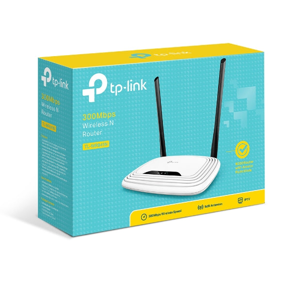 TP-Link TL-WR841N N300 Wireless N Router 2.4GHz (300Mbps) 4x100Mbps LAN 1x100Mbps WAN 802.11bgn 2x5dBi antennas ~TL-WR843N