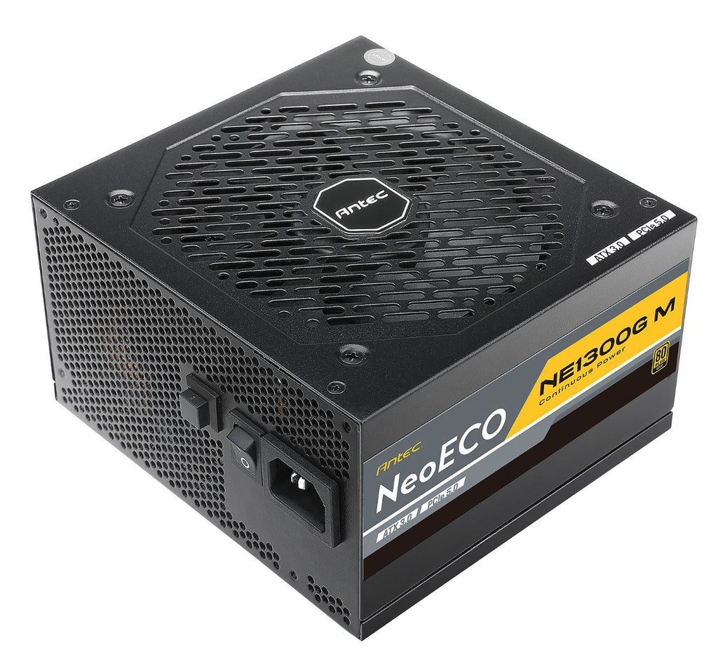 Antec NE 1300w 80+ Gold, Fully-Modular, ATX 3.0, PCI-E 5.0, 140mm Silent Fan, Japanese Caps, ATX Power Supply, PSU, 10 Years Warranty