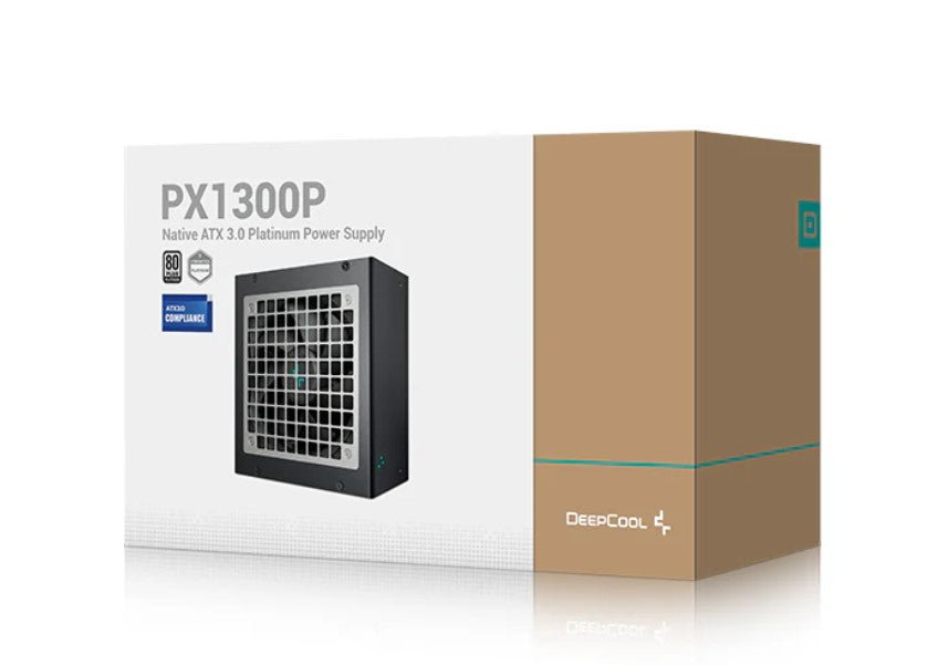 DeepCool PX1300P 1300W 80+ Platinum/Cybenetics ATX Power Supply, 120mm Fan, Japanese Capacitors, Semi-Digital, Interleaved PFC, Full-Bridge  LLC + DC