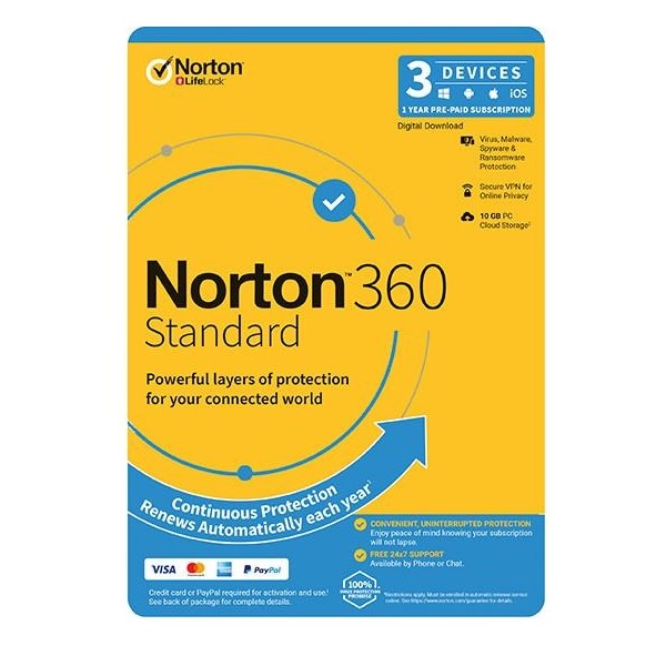 Norton 360 Standard Empower 10GB AU 1 User 3 Device ESD Version - Keys via Email