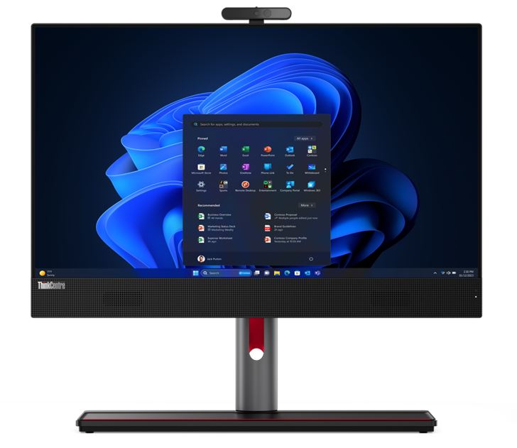 LENOVO ThinkCentre M90A AIO 23.8" FHD Touch Intel i7-14700 16GB 512GB SSD WIN 11 PRO WIFI6E 3yrs Onsite Wty Webcam Speakers Mic Keyboard Mouse