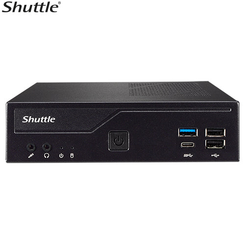 Shuttle DH610 Slim Mini PC 1L Barebone-Intel 12th Gen , 2xDDR4, 2.5" HDD/SSD bay, 2xLAN (1G  2.5G), 2xRS232(RS422/485), HDMI, 2xDP, 120W, Vesa M