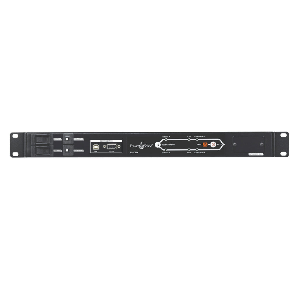 PowerShield Rack ATS 3kVA, Dual 15A C20 inputs, 1 x C19, 8 x C13 outputs, ensures reliable power switching