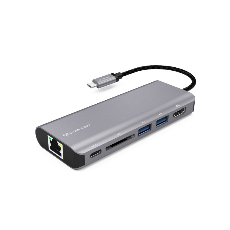 mbeat®  "Elite" USB Type-C Multifunction Dock - USB-C/4k HDMI/LAN/Card Reader/Aluminum Casing/Compatible with MAC/Desktop PC Notebook Laptop Devices