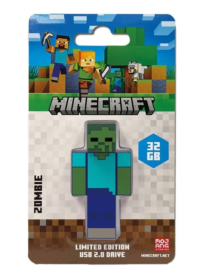 Verbatim Minecraft Collector s Edition USB Flash Drive - 32GB - Zombie