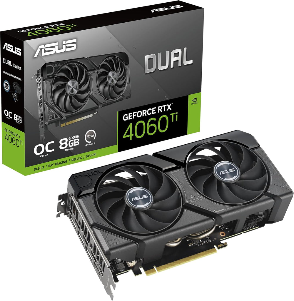 RDP-ASUS nVidia GeForce DUAL-RTX4060TI-8G-EVO RTX™ 4060 Ti EVO OC Edition 8GB GDDR6 is designed for broad compatibility with Axial-tech fan design