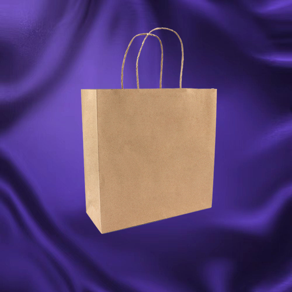 Kraft Paper Bag 500 pcs (30X30X17.5) Carry Craft Brown Retail Bag with Handles - Ink And Rolls