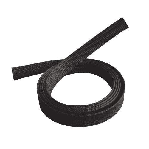 Brateck Braided Cable Sock (40mm/1.6" Width)  Material Polyester Dimensions1000x40mm -- Black(LS)