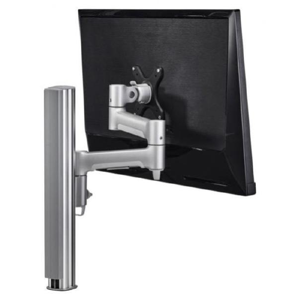 Atdec AWM Single monitor arm solution - 460mm articulating arm - 400mm post - Grommet - silver