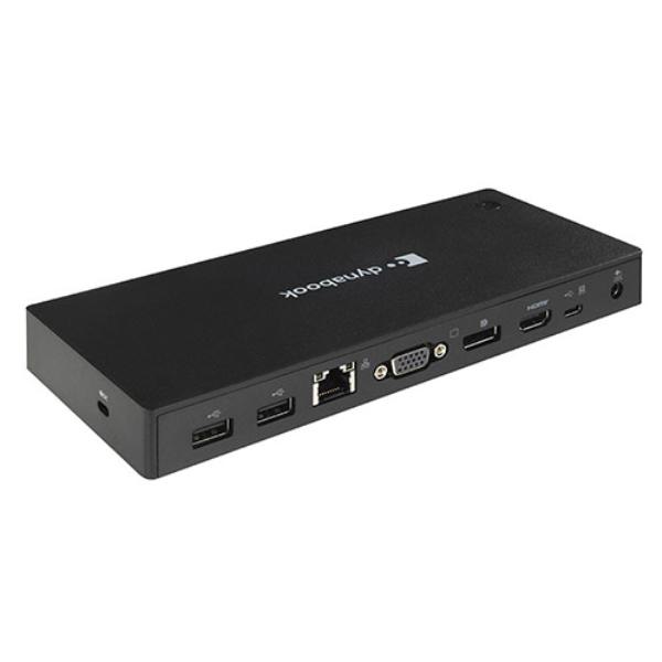 Dynabook USB-C Triple Display Docking Station with 65W PD, (1) HDMI, (1) DP, (1) VGA / Microphone/Headphone, (4) USB 3.1, SD Slot