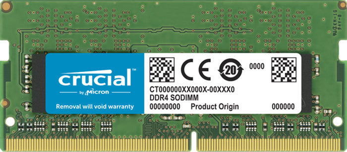 Crucial 32GB (1x32GB) DDR4 SODIMM 3200MHz CL22 1.2V Dual Ranked Notebook Laptop Memory RAM ~CT32G4SFD8266