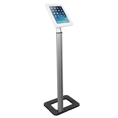 Brateck Anti-theft Tablet Kiosk Floor Stand with Aluminum Base Fit Screen Size  9.7”-10.1”