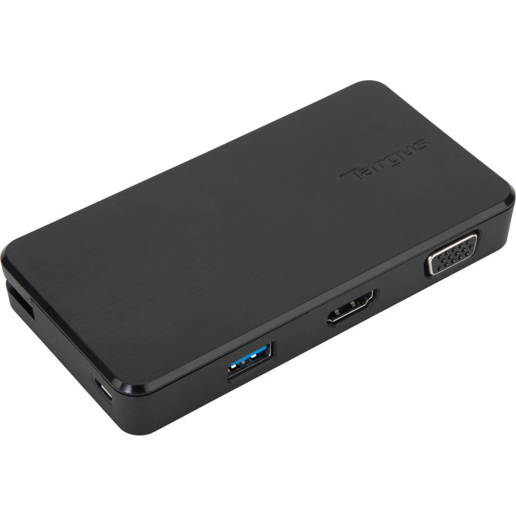 Targus USB 3.0  USB-C Dual Travel Dock Connects 2 monitors, 1x HDMI 1x VGA, Supports Projectors and HDTVs, PCs, Macs, and Android Devices