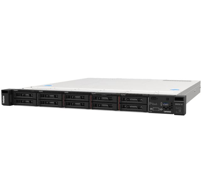 LENOVO ThinkSystem SR250 V2, 1xIntel Xeon E-2356G 6C 3.2GHz 80W, 1x16GB 2Rx8, SW RD, 1x450W, XCC Enterprise